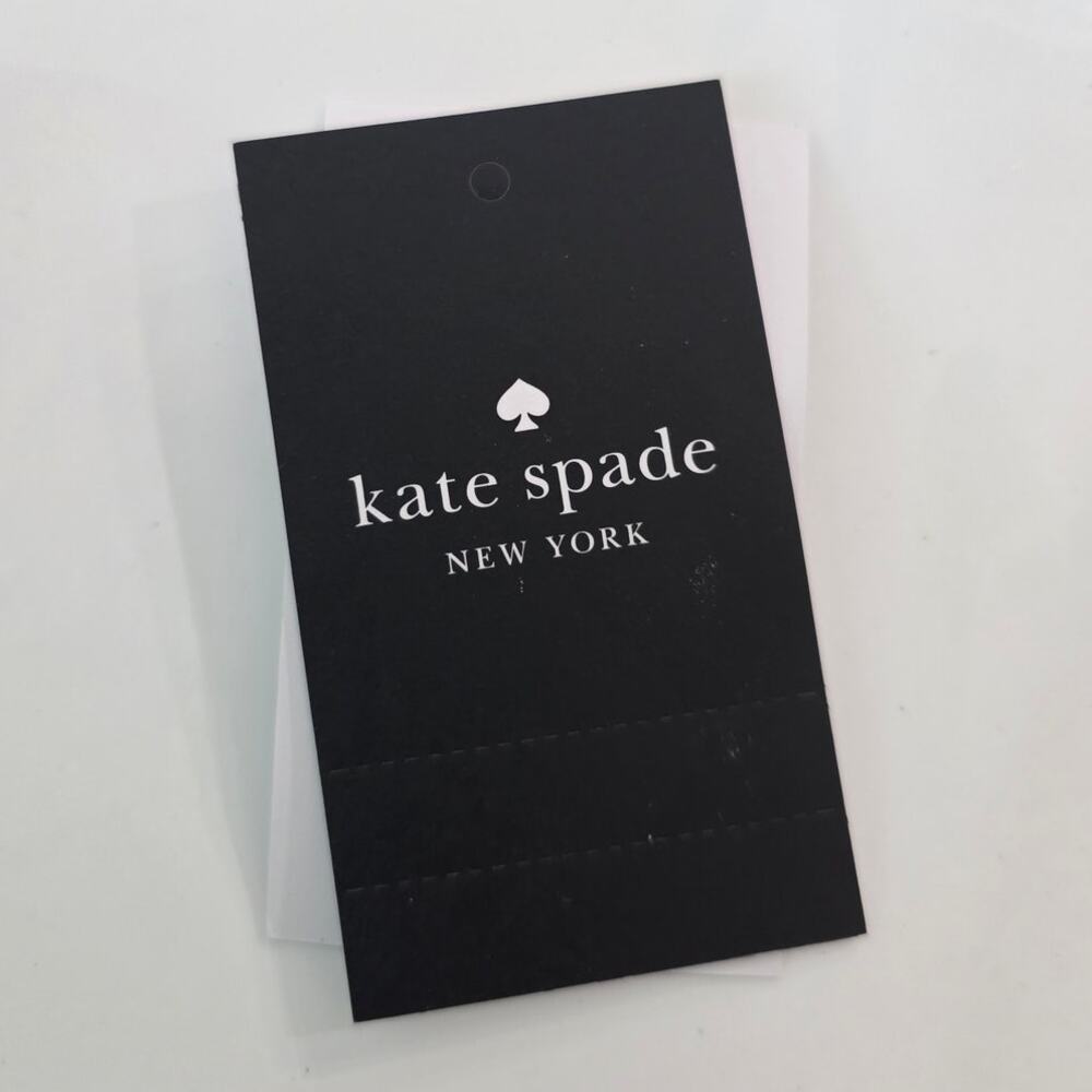 NEW Kate Spade Purple Kenzie Patent Fabric Small Cardholder KJ016 Candied Flower - Picture 9 of 9